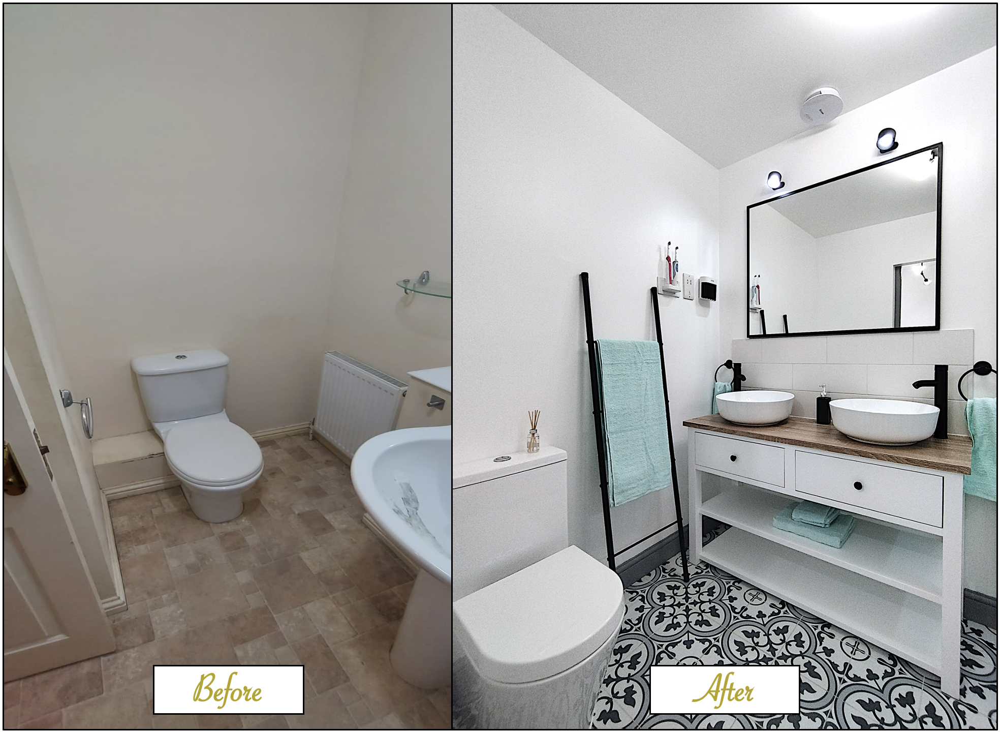 Vintage meets Contemporary Bathroom — image 8