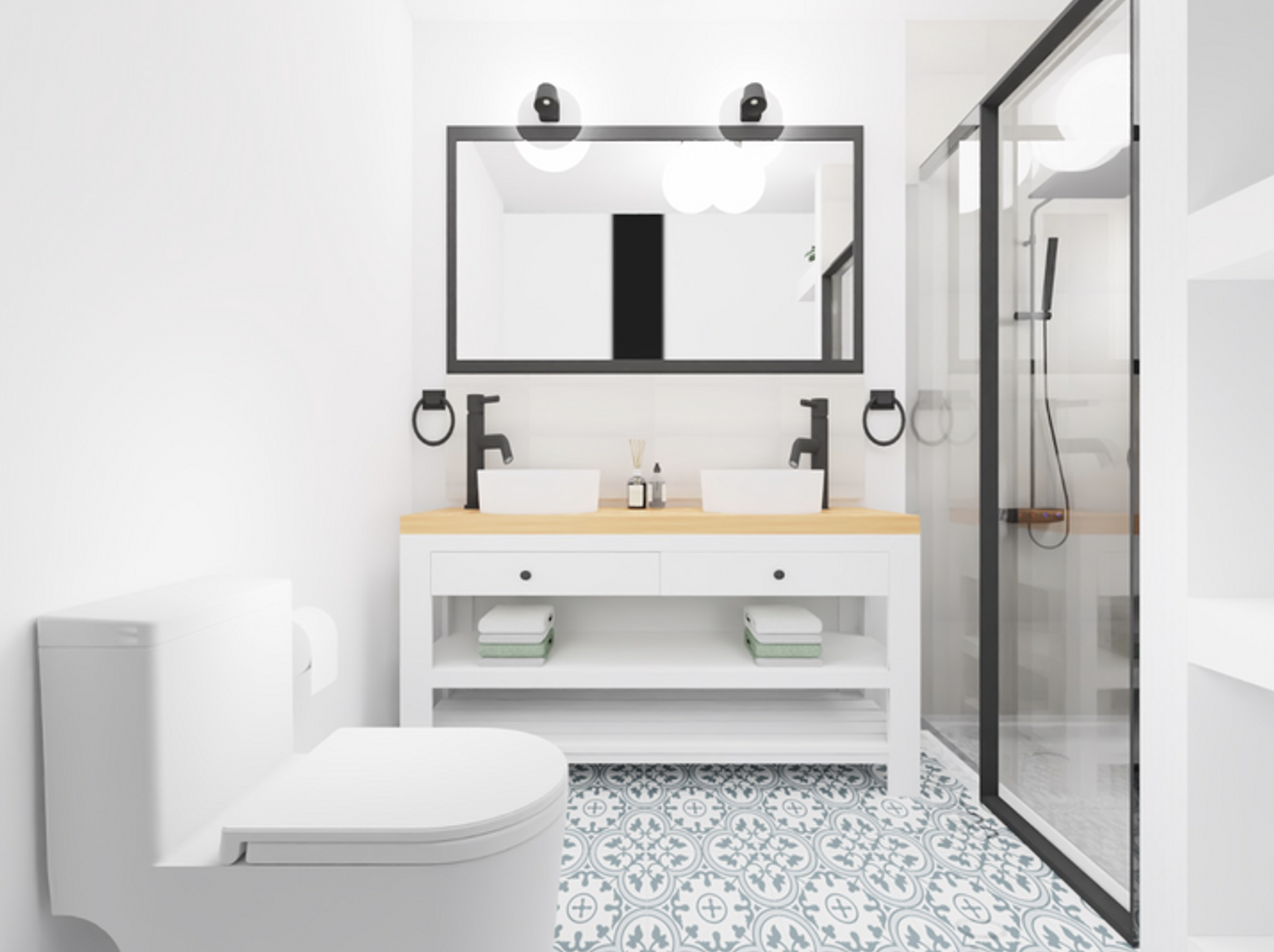 Vintage meets Contemporary Bathroom — image 3