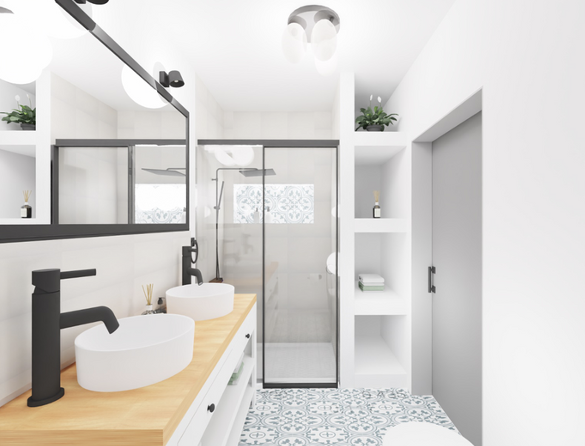 Vintage meets Contemporary Bathroom — image 4