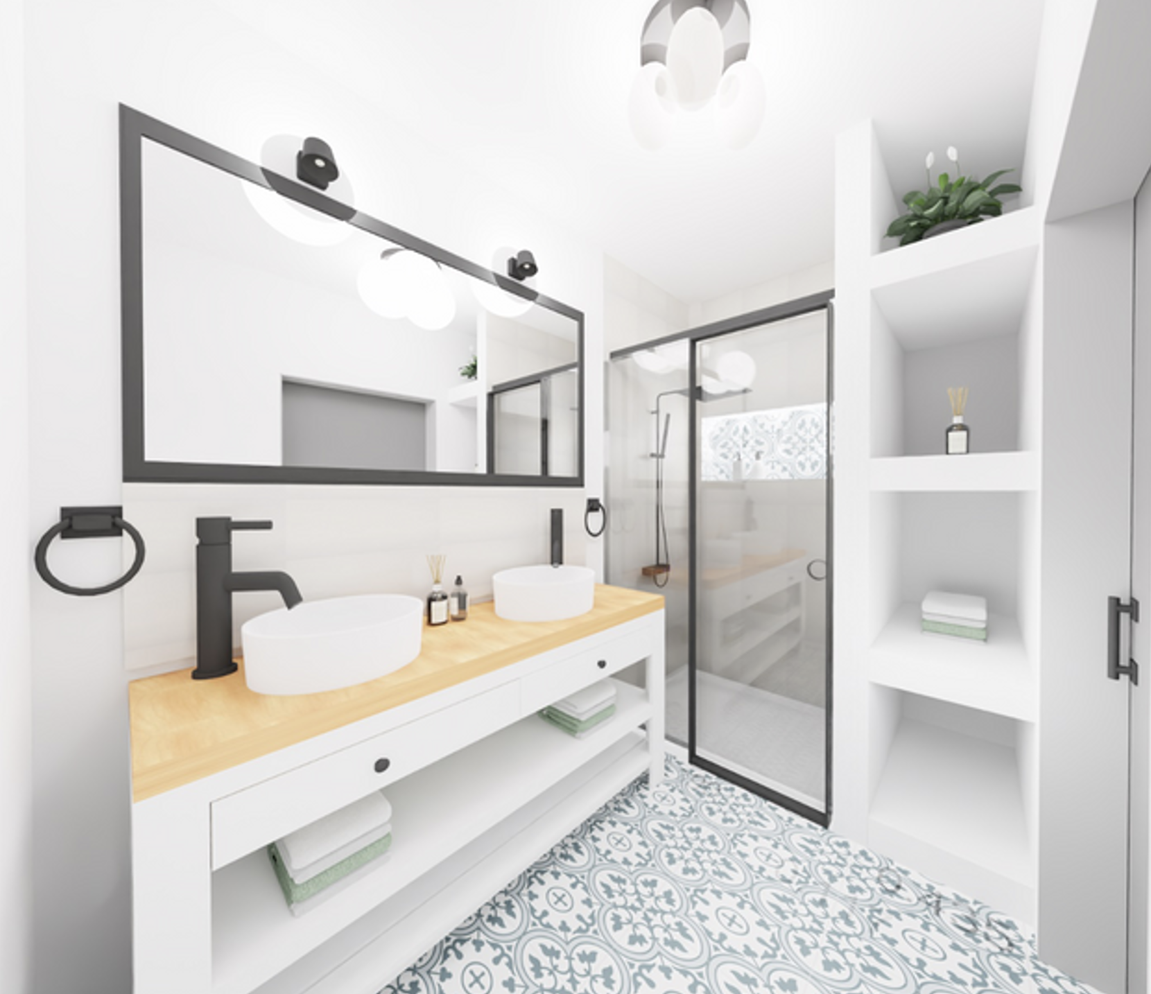 Vintage meets Contemporary Bathroom — image 5