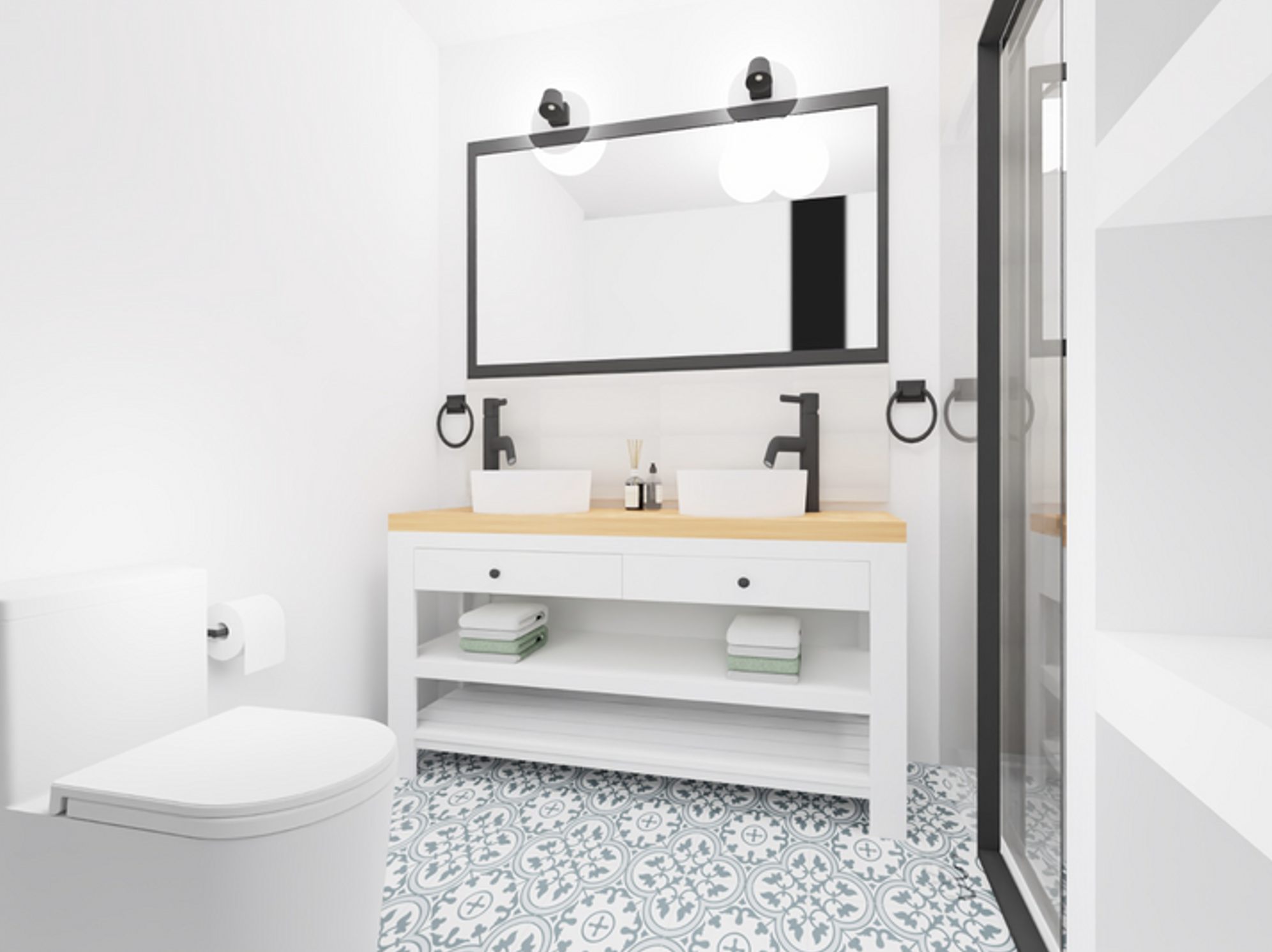 Vintage meets Contemporary Bathroom — image 6