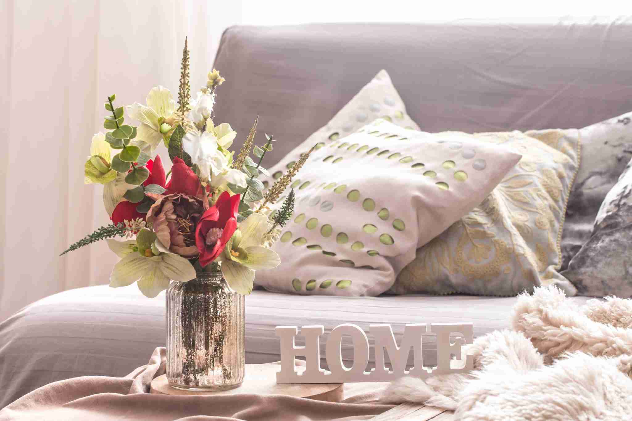 Styled spring interior living room